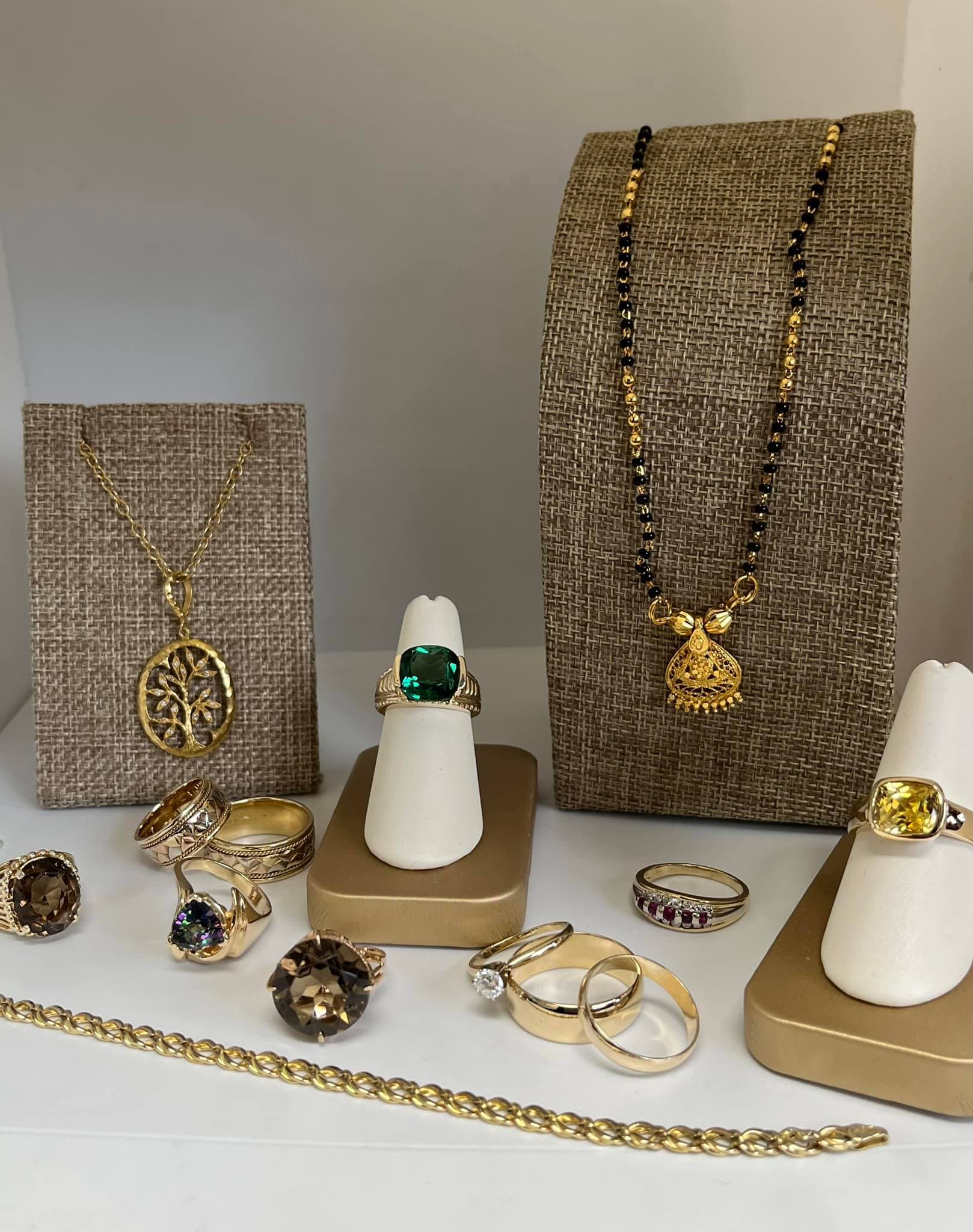 A selection of pieces at Culpepper Jewelers